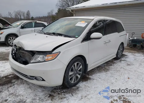 2014 Honda Odyssey Touring/Touring Elite z USA, uszkodzony, nr VIN 5FNRL5H90EB126902